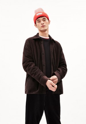ARMEDANGELS KAAROLI Overshirt Regular Fit made of Organic Cotton Tmavě | NSKWU9145